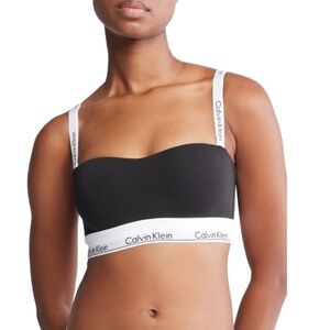 Calvin Klein Women's Modern Cotton Lightly Lined Bandeau Bralette